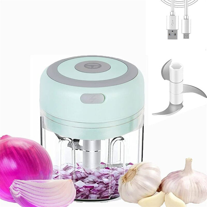 Electric Food Chopper 100/250ml Mini Wireless Electric Garlic Masher USB Garlic Masher Kitchen Fruit